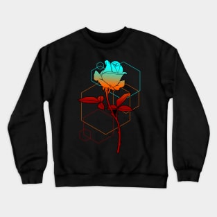 geometric rose Crewneck Sweatshirt